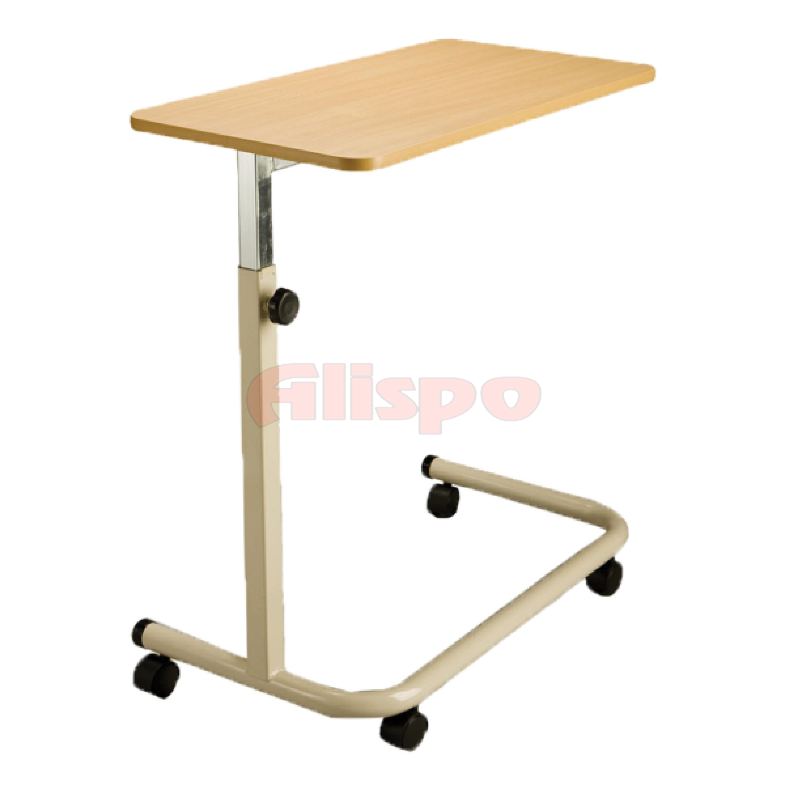 Overbed Single Column Table Spring Lift