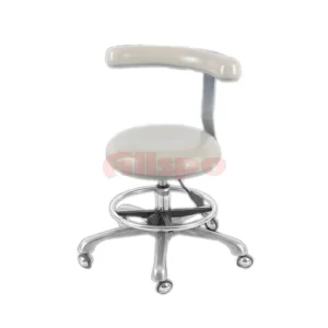 Rolling Dentist Stool with Backrest