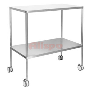 Stainless Two Shelves No Rails Trolley Juvo 500 x 900mm