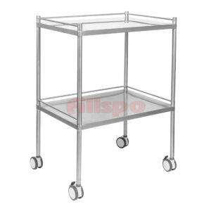 Stainless Two Shelves Trolley Juvo - 500 x 700mm