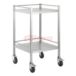 Stainless Two Shelves Trolley Juvo - 500 x 500mm