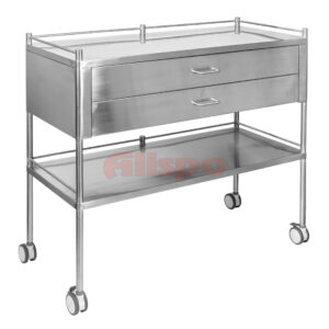 Stainless Two Drawer Trolley Juvo 500 x 1200mm